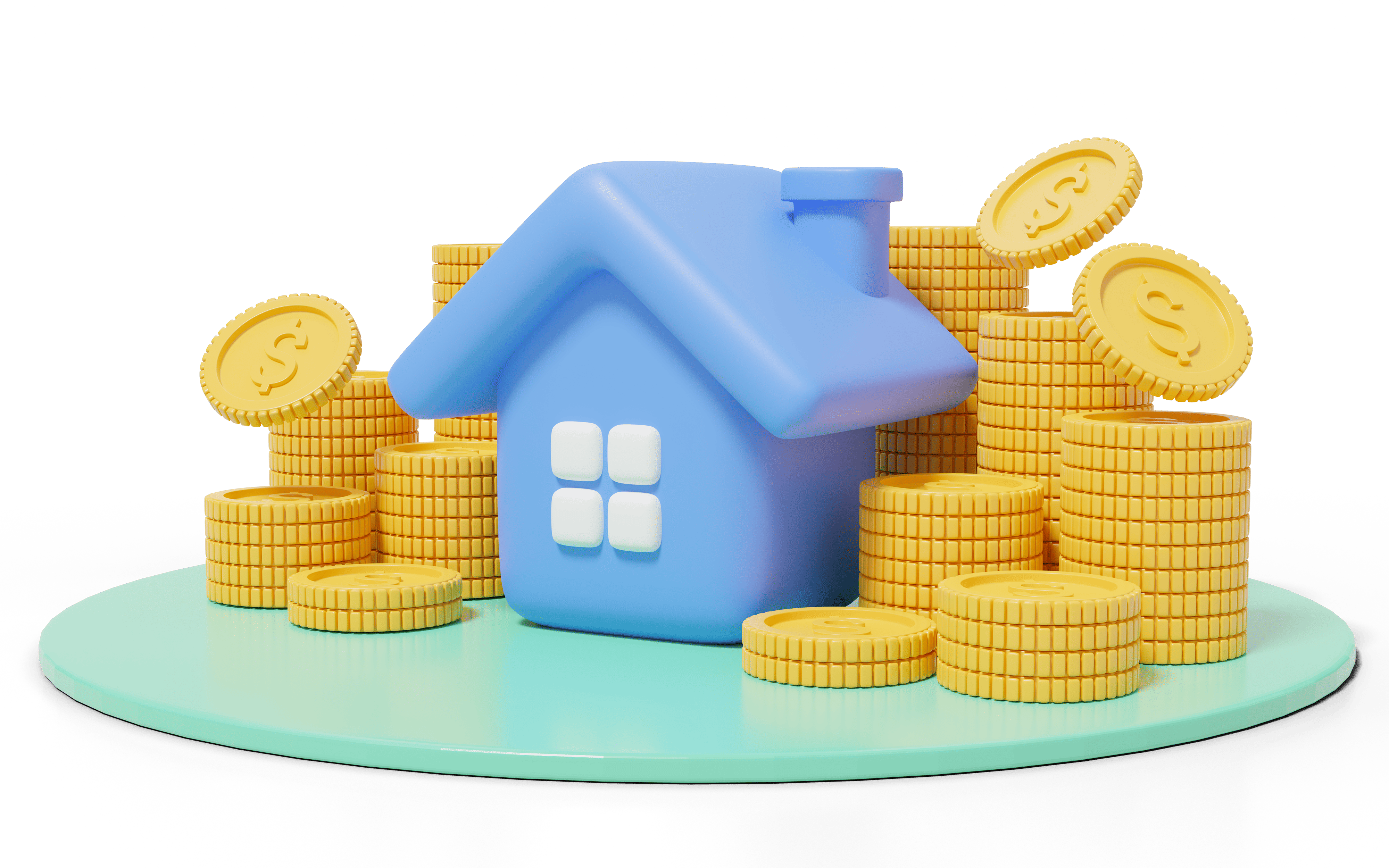 vecteezy_3d-gold-coins-falling-into-stack-and-house-on-transparent_12958779