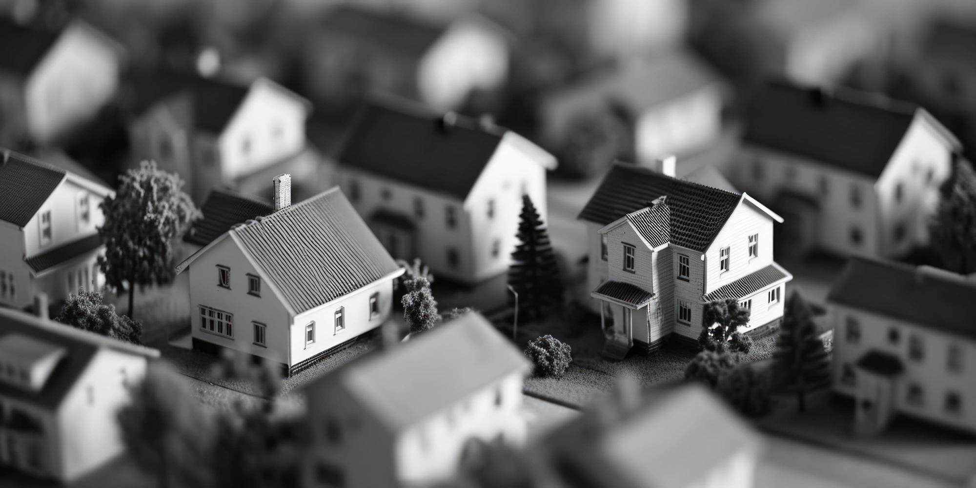 black-white-photo-small-town-per