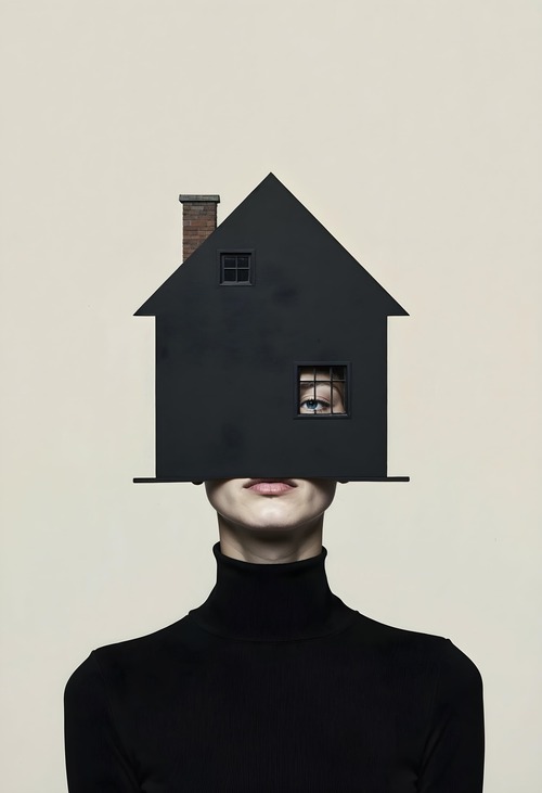 collage-house-top-person-s-head