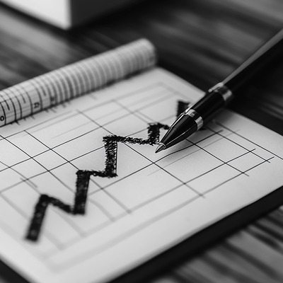 pen-is-piece-paper-with-graph-gr